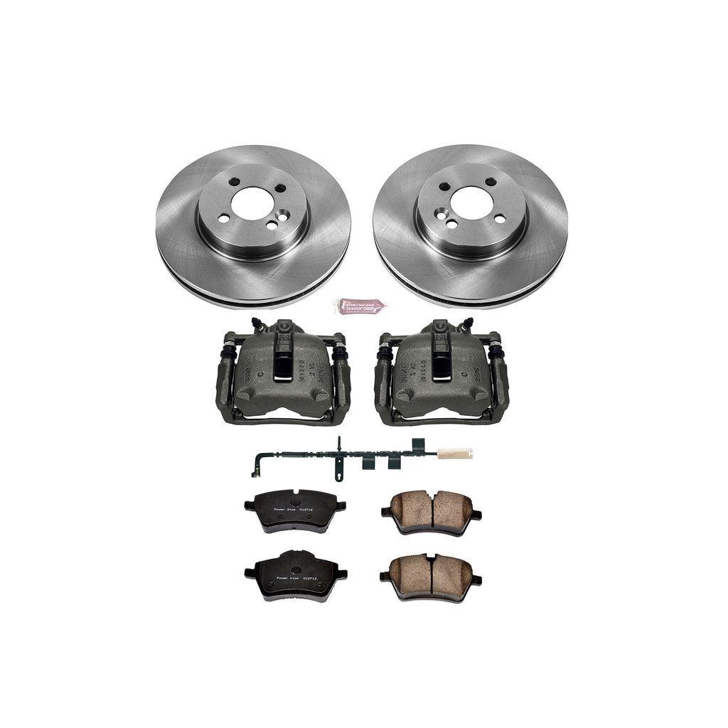 PowerStop KCOE6068 - OE Stock Replacement Brake Pad, Rotor and Caliper Kit