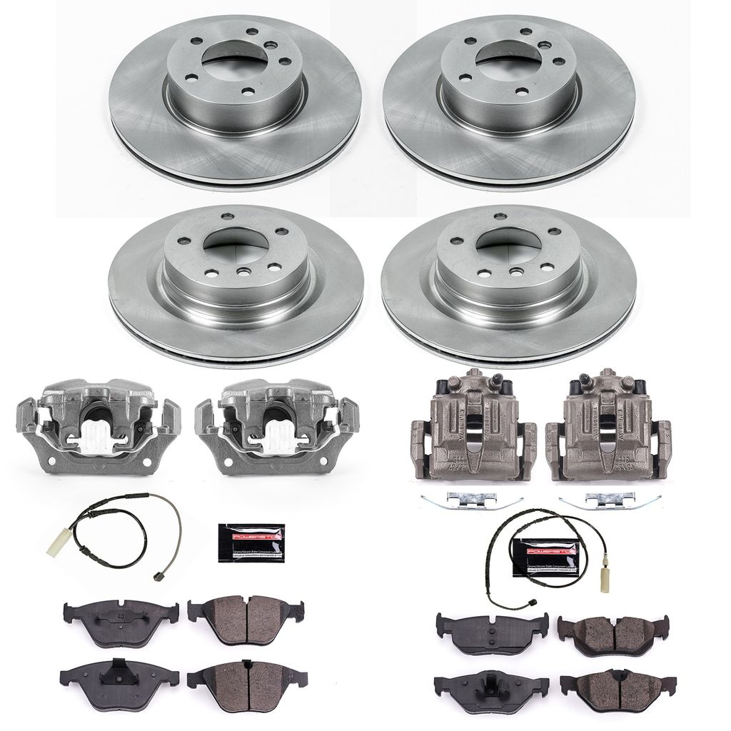 PowerStop KCOE6072 - OE Stock Replacement Brake Pad, Rotor and Caliper Kit