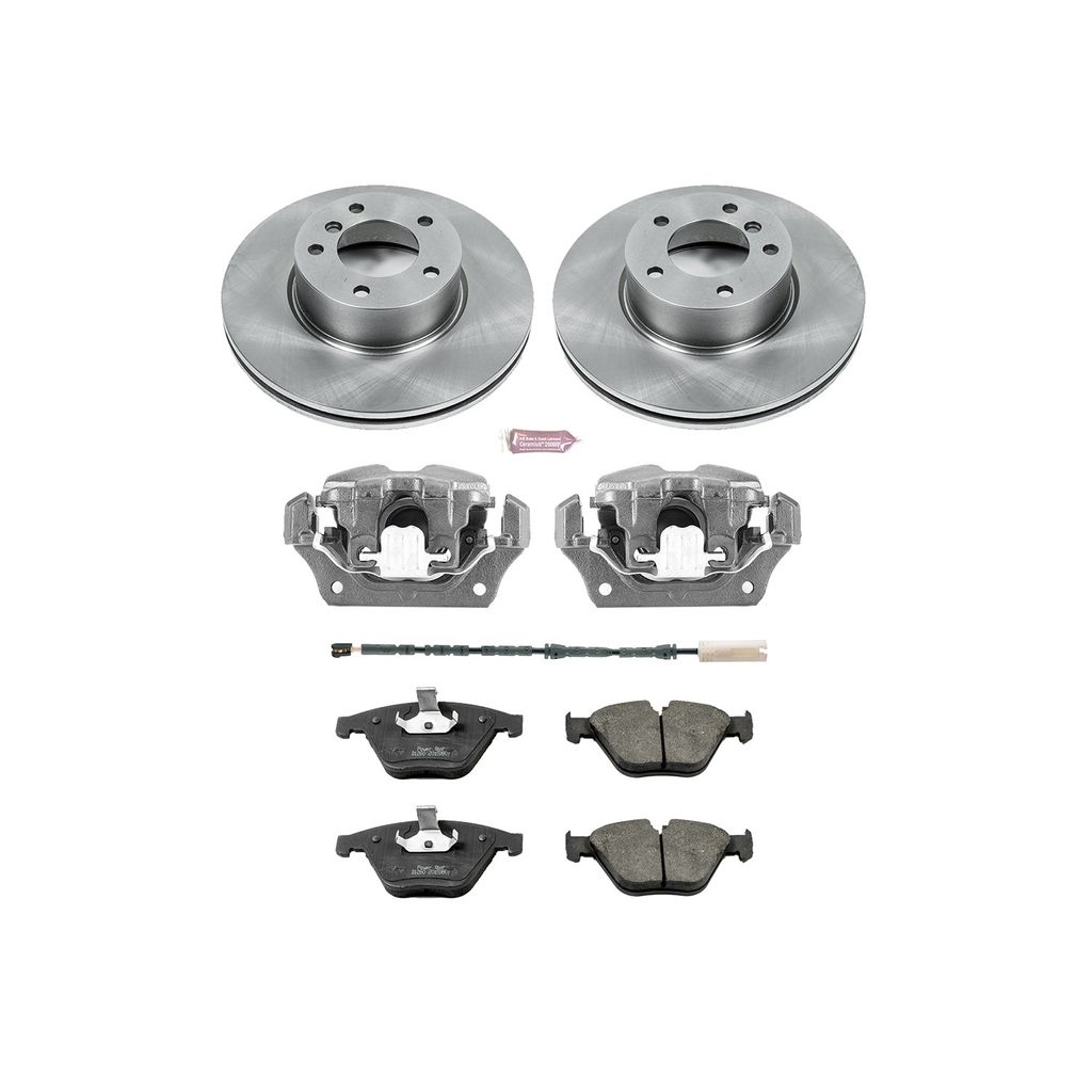 PowerStop KCOE6073 - OE Stock Replacement Brake Pad, Rotor and Caliper Kit