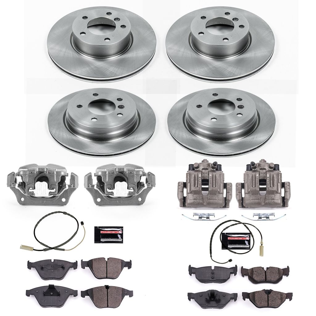 PowerStop KCOE6074 - OE Stock Replacement Brake Pad, Rotor and Caliper Kit