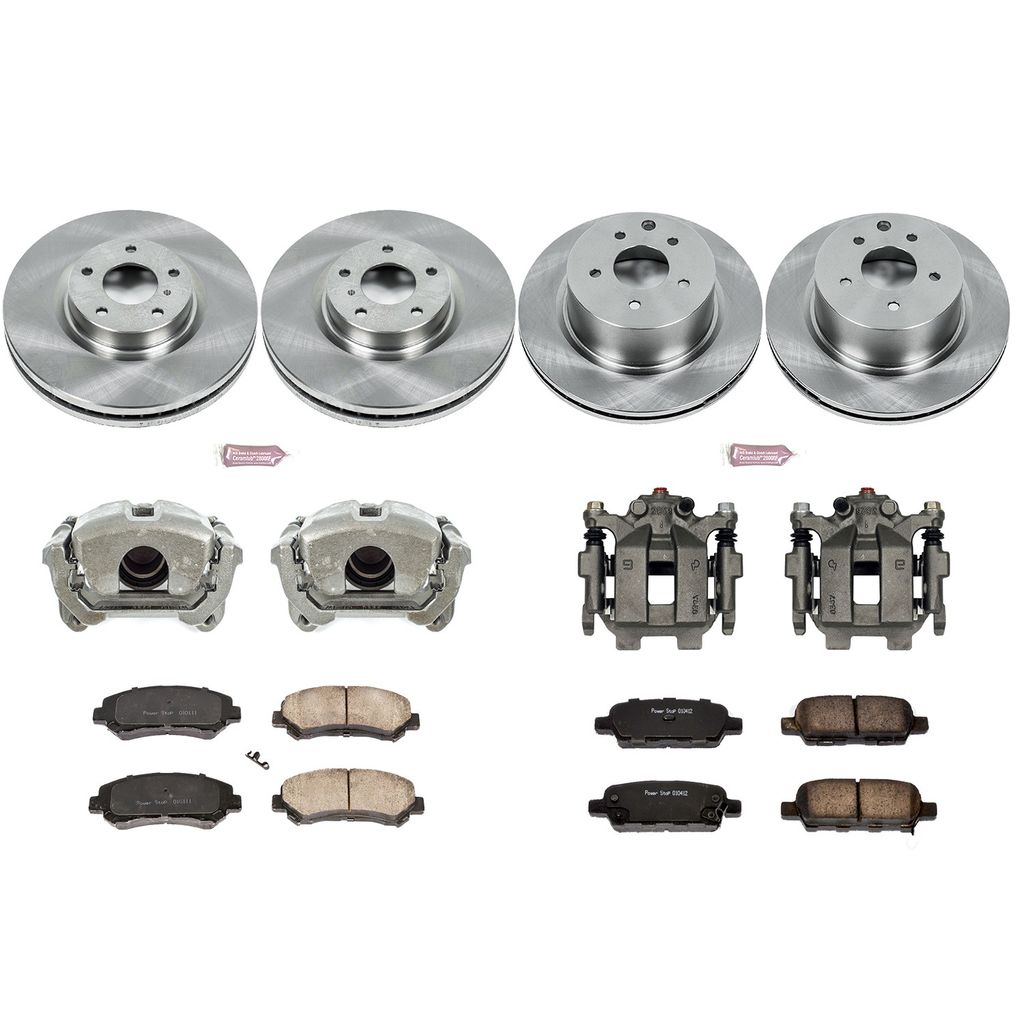 PowerStop KCOE6075 - OE Stock Replacement Brake Pad, Rotor and Caliper Kit