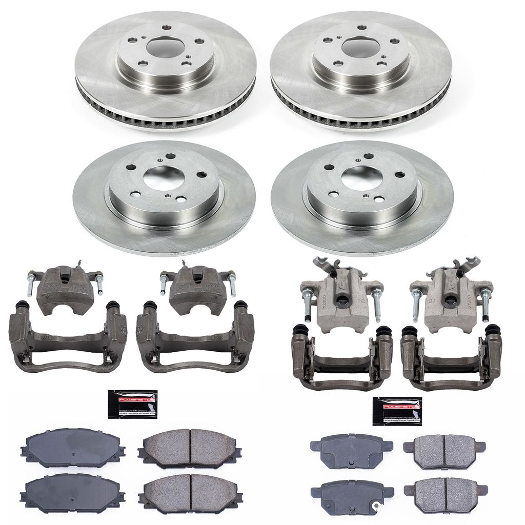 PowerStop KCOE6076 - OE Stock Replacement Brake Pad, Rotor and Caliper Kit