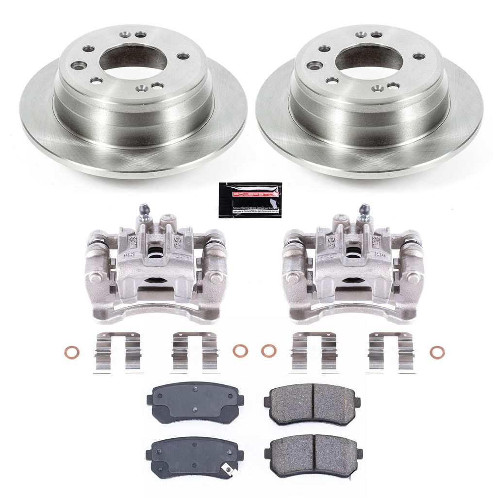 PowerStop KCOE6093A - OE Stock Replacement Brake Pad, Rotor and Caliper Kit
