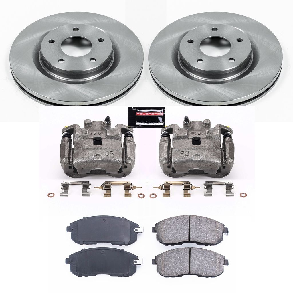 OE Stock Replacement Brake Pad, Rotor and Caliper Kit