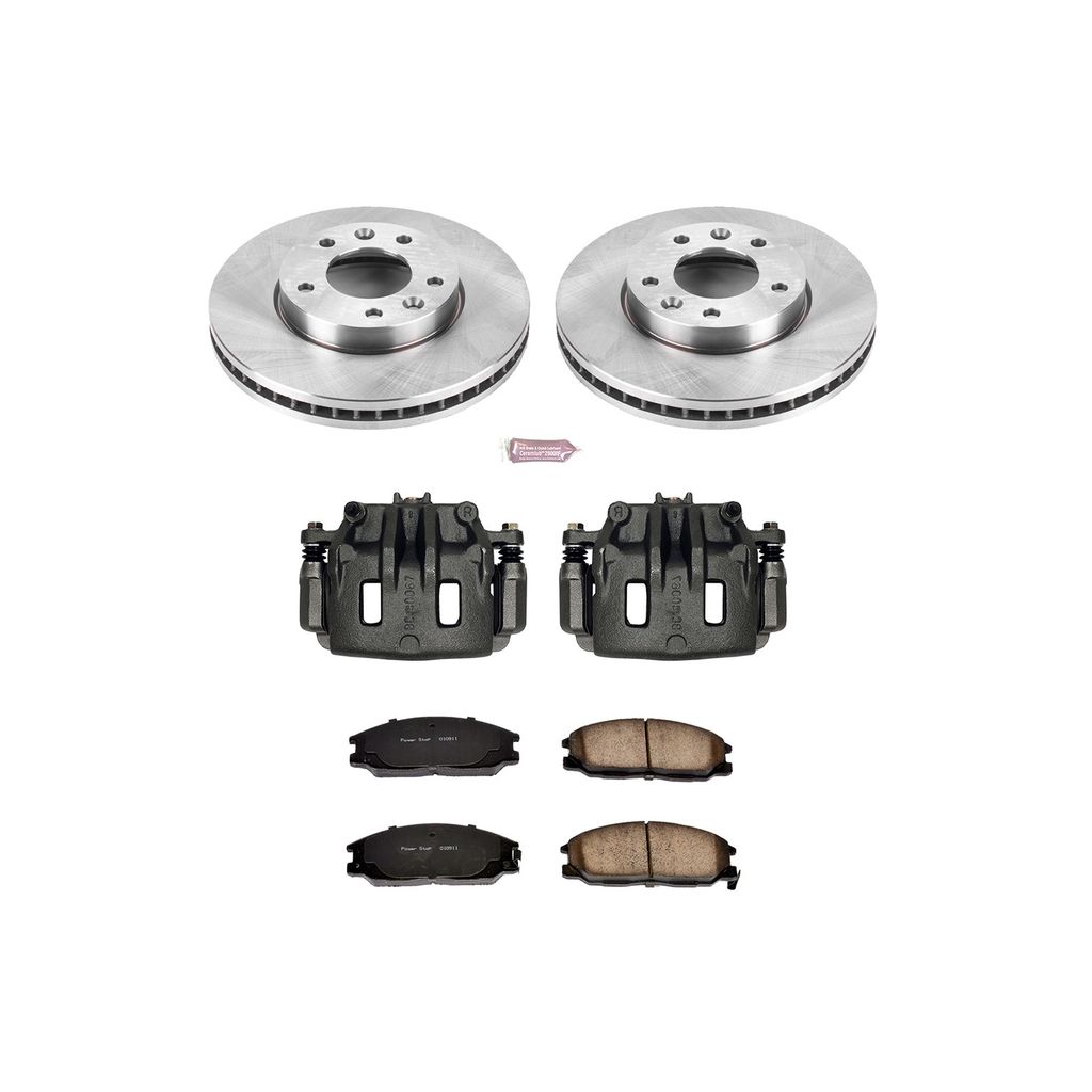 PowerStop KCOE6108 - OE Stock Replacement Brake Pad, Rotor and Caliper Kit