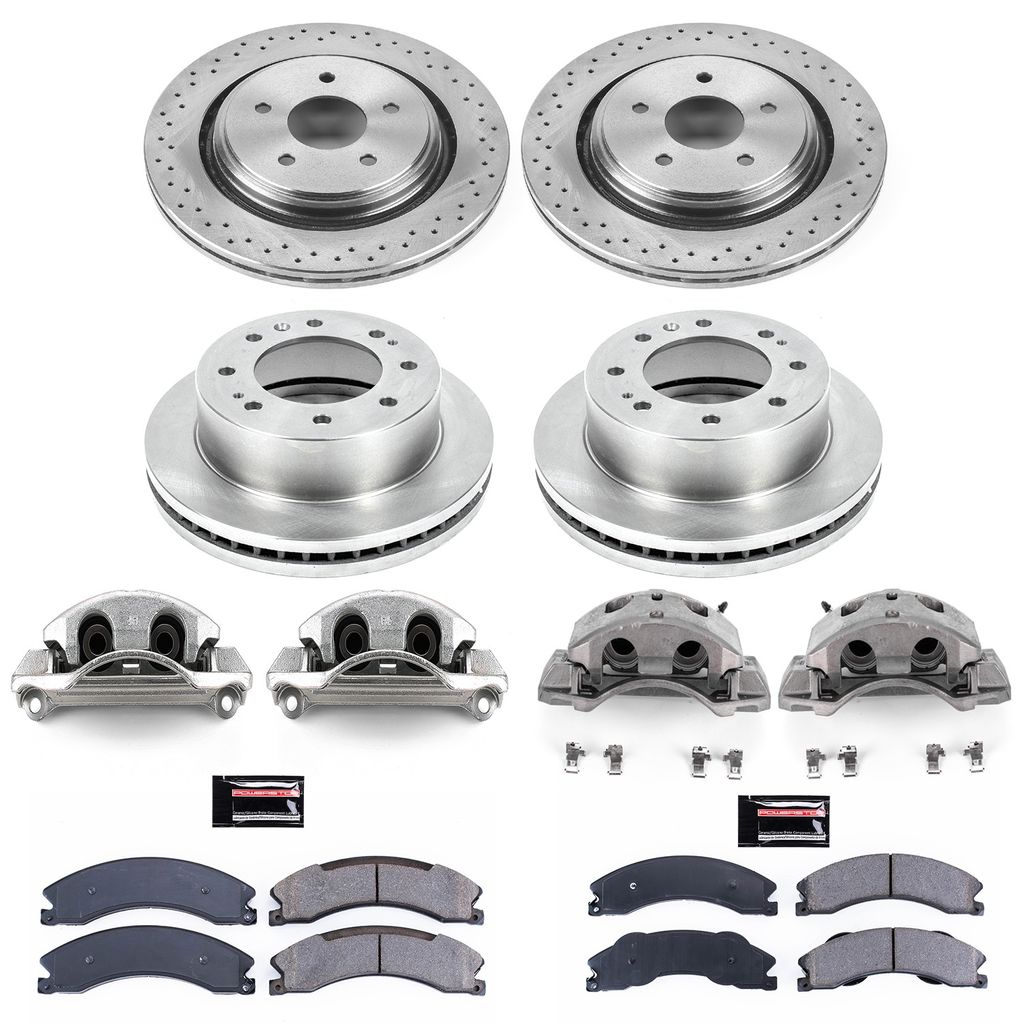 PowerStop KCOE6259 - OE Stock Replacement Brake Pad, Rotor and Caliper Kit