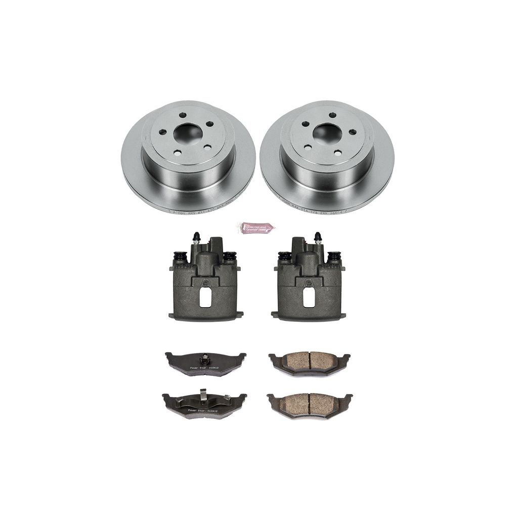 PowerStop KCOE6266A - OE Stock Replacement Brake Pad, Rotor and Caliper Kit
