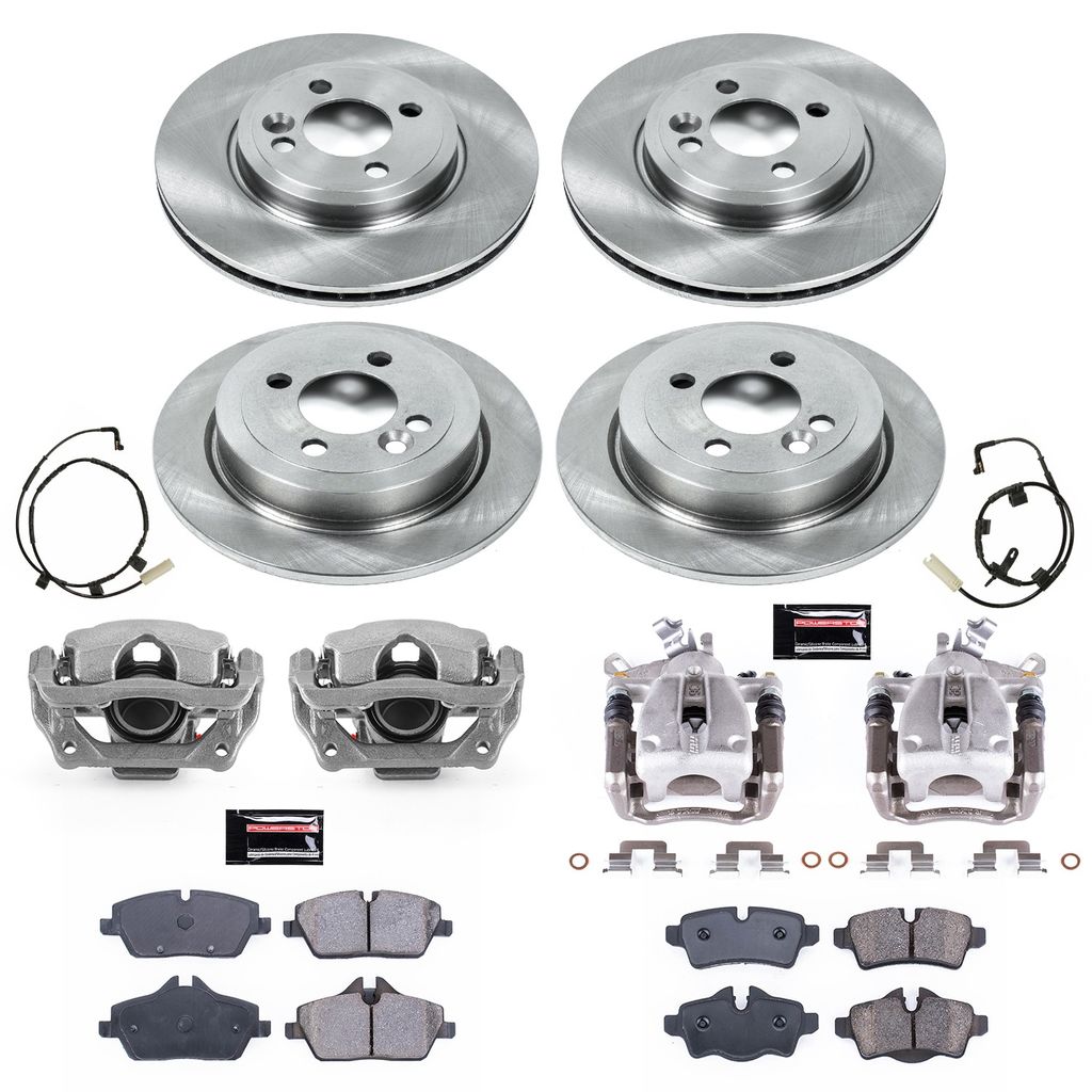 PowerStop KCOE6298 - OE Stock Replacement Brake Pad, Rotor and Caliper Kit