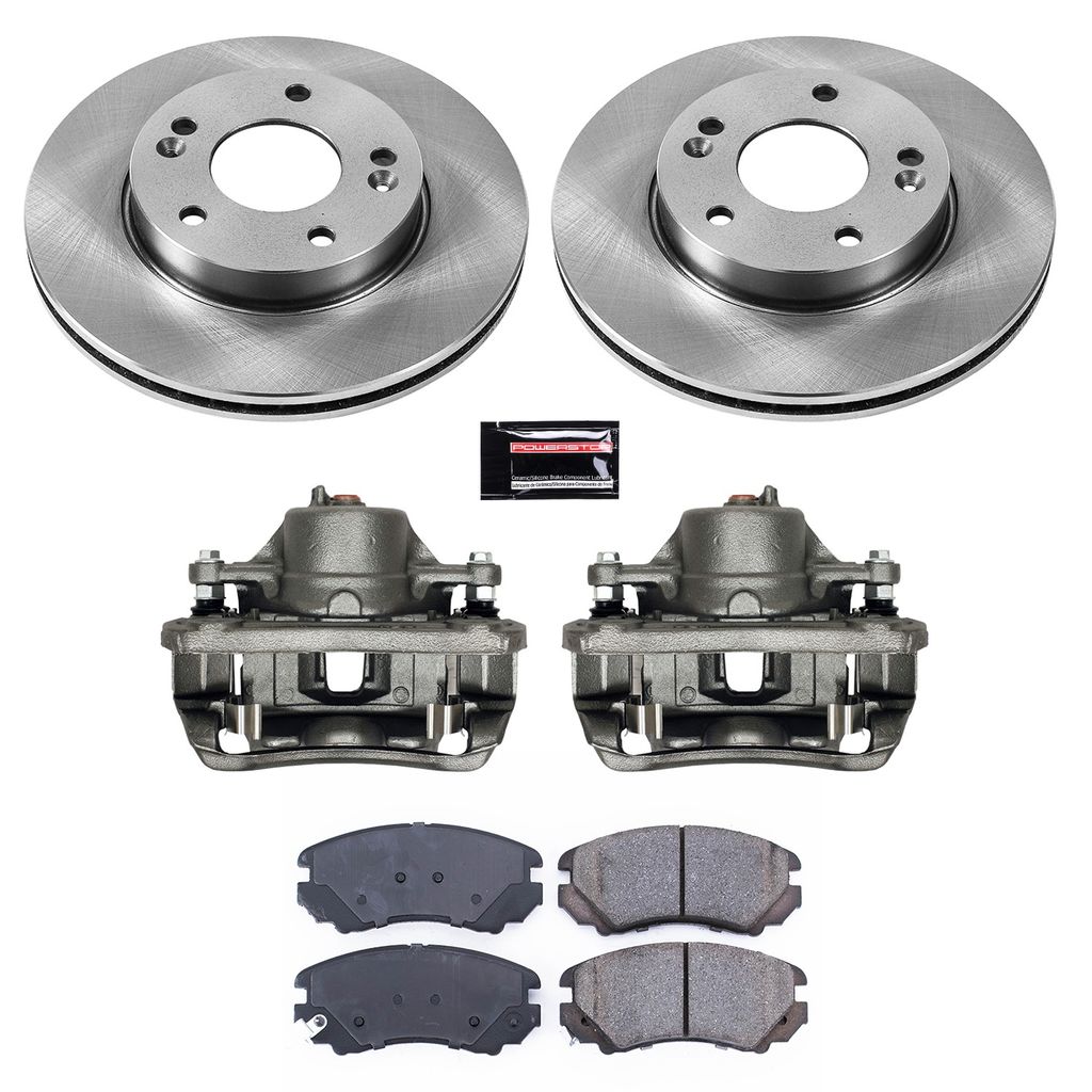PowerStop KCOE6309 - OE Stock Replacement Brake Pad, Rotor and Caliper Kit