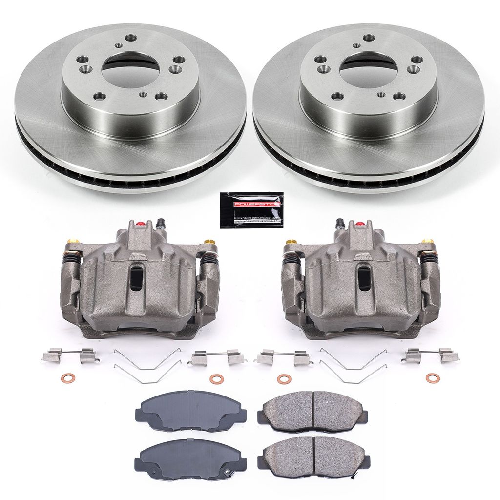 OE Stock Replacement Brake Pad, Rotor and Caliper Kit