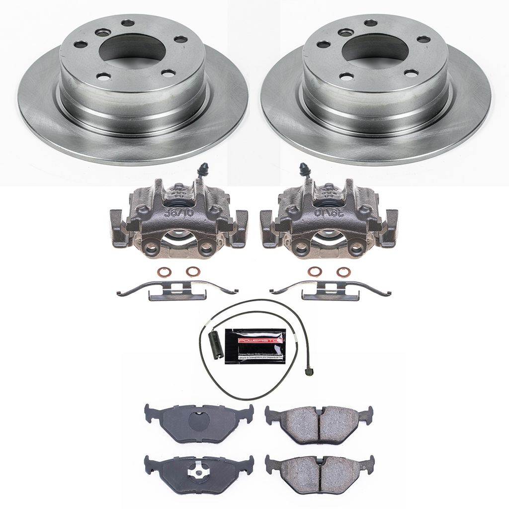 PowerStop KCOE633 - OE Stock Replacement Brake Pad, Rotor and Caliper Kit