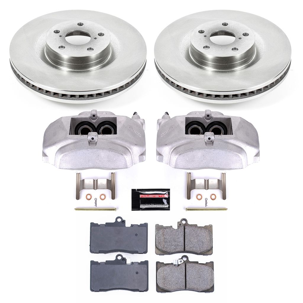 OE Stock Replacement Brake Pad, Rotor and Caliper Kit