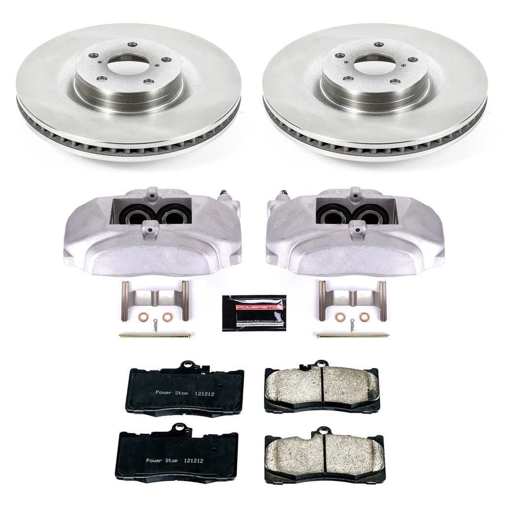 OE Stock Replacement Brake Pad, Rotor and Caliper Kit