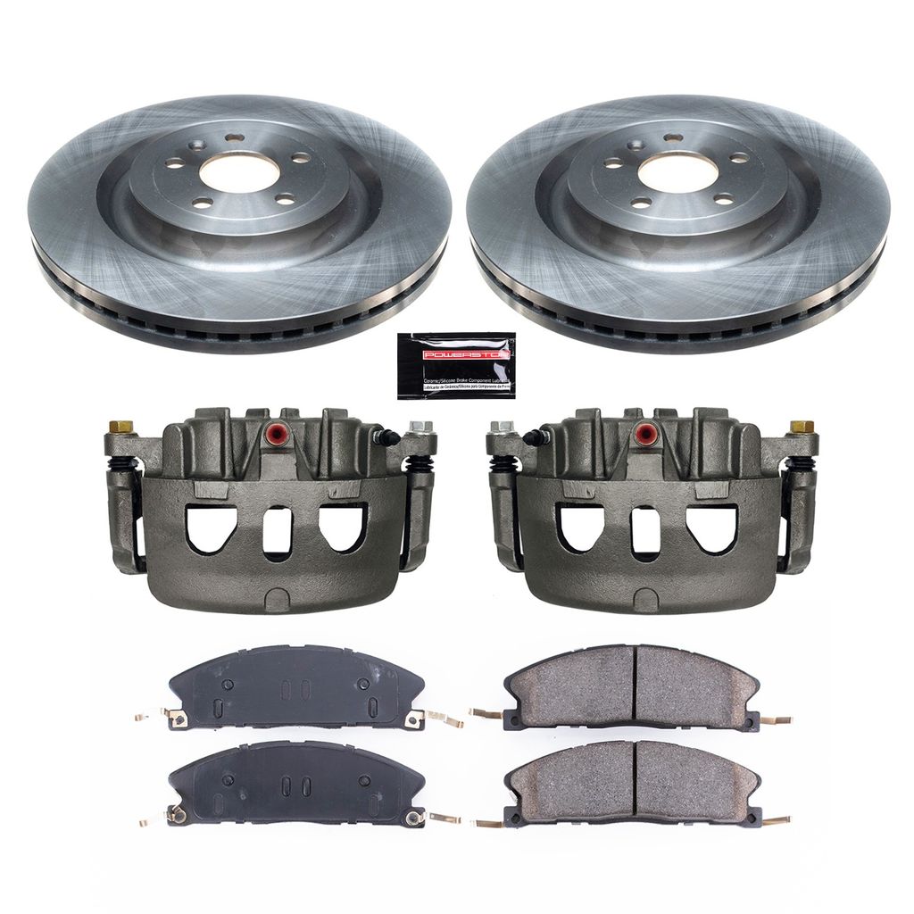OE Stock Replacement Brake Pad, Rotor and Caliper Kit