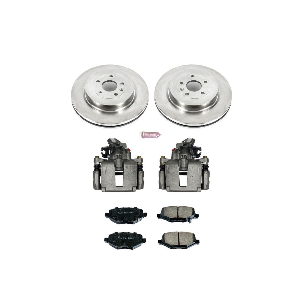 PowerStop KCOE6376 - OE Stock Replacement Brake Pad, Rotor and Caliper Kit