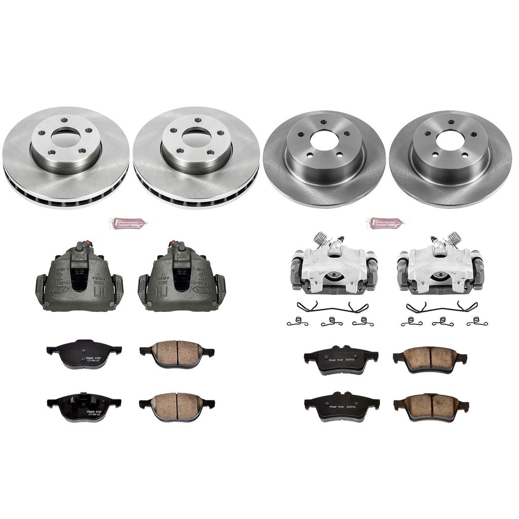 PowerStop KCOE6397 - OE Stock Replacement Brake Pad, Rotor and Caliper Kit
