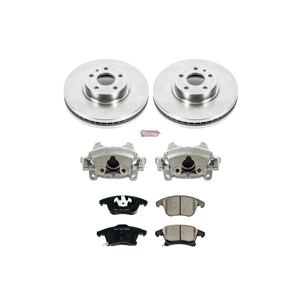 OE Stock Replacement Brake Pad, Rotor and Caliper Kit