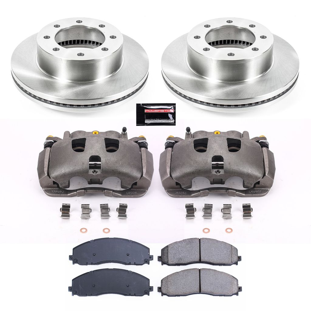 PowerStop KCOE6403 - OE Stock Replacement Brake Pad, Rotor and Caliper Kit
