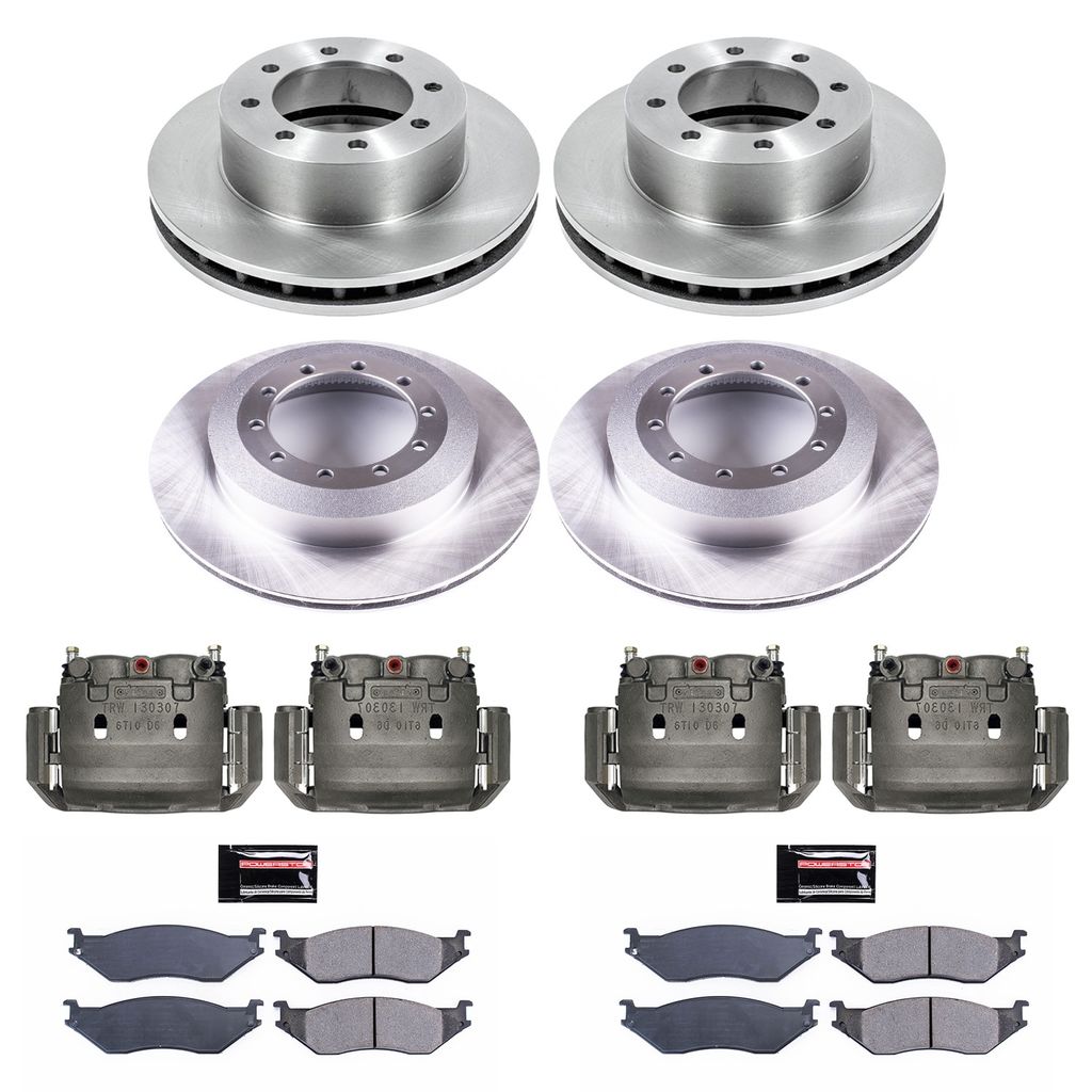PowerStop KCOE6408 - OE Stock Replacement Brake Pad, Rotor and Caliper Kit