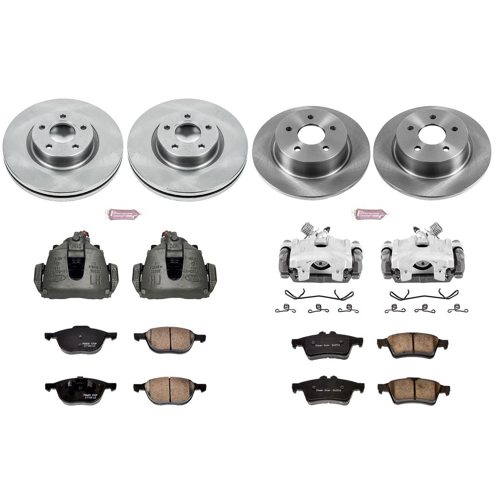 PowerStop KCOE6477 - OE Stock Replacement Brake Pad, Rotor and Caliper Kit