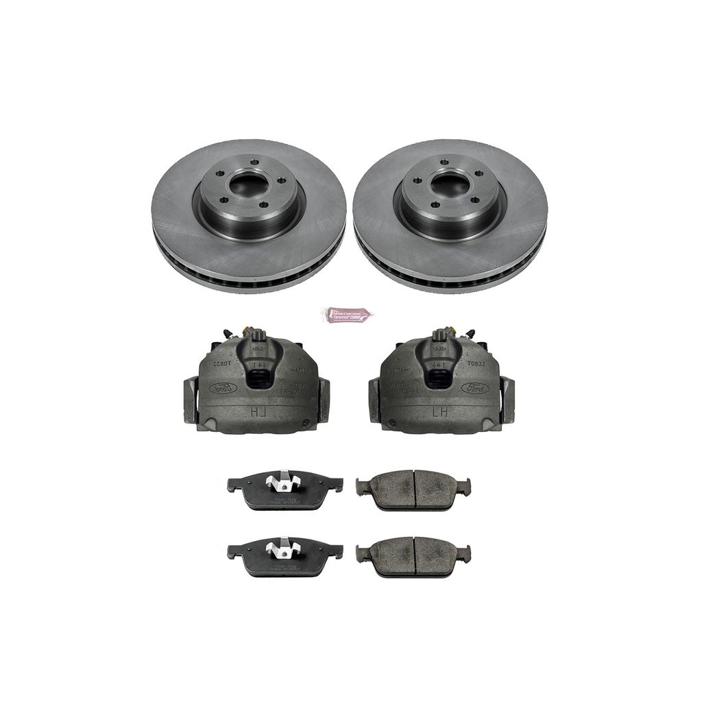PowerStop KCOE6479 - OE Stock Replacement Brake Pad, Rotor and Caliper Kit