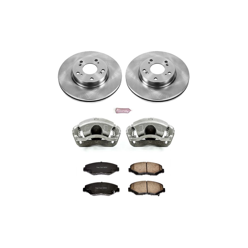 OE Stock Replacement Brake Pad, Rotor and Caliper Kit