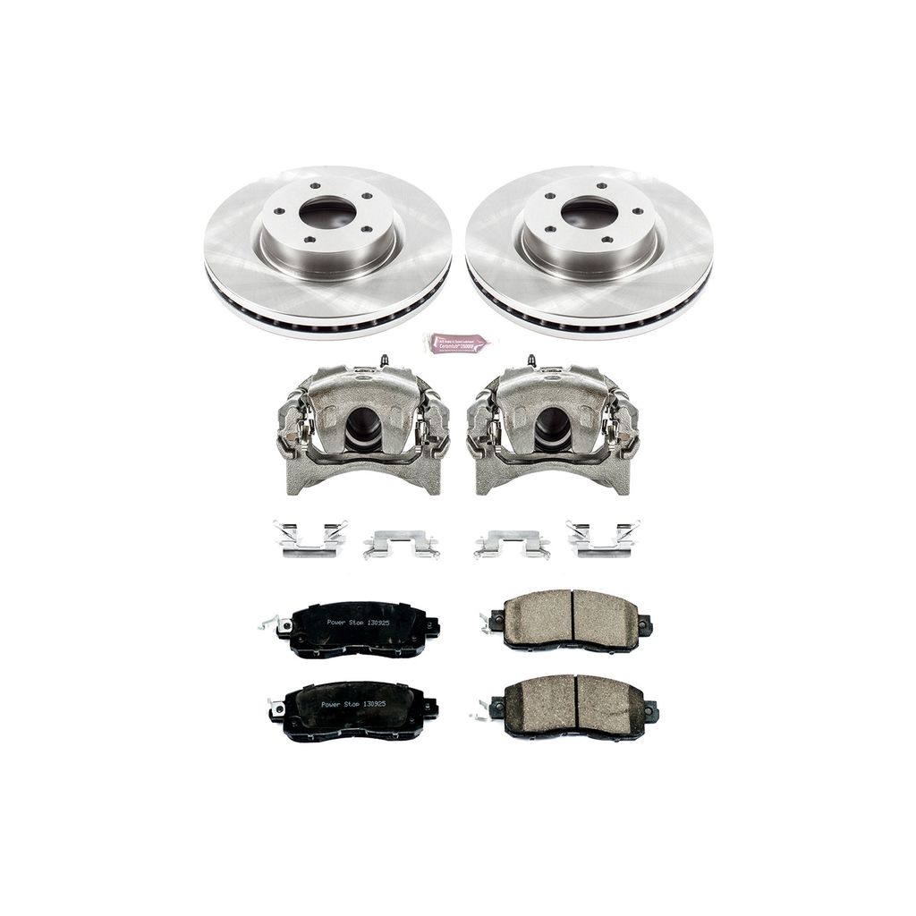 PowerStop KCOE6494 - OE Stock Replacement Brake Pad, Rotor and Caliper Kit