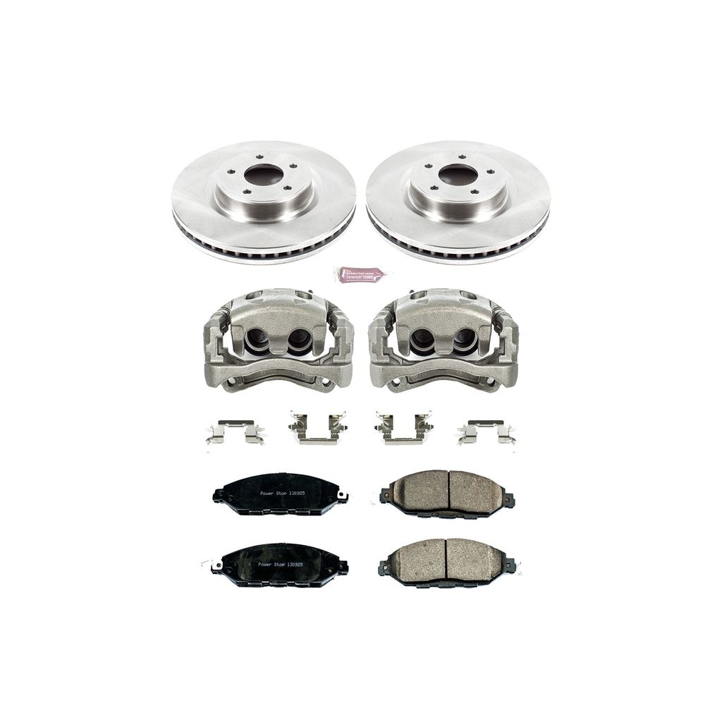 OE Stock Replacement Brake Pad, Rotor and Caliper Kit