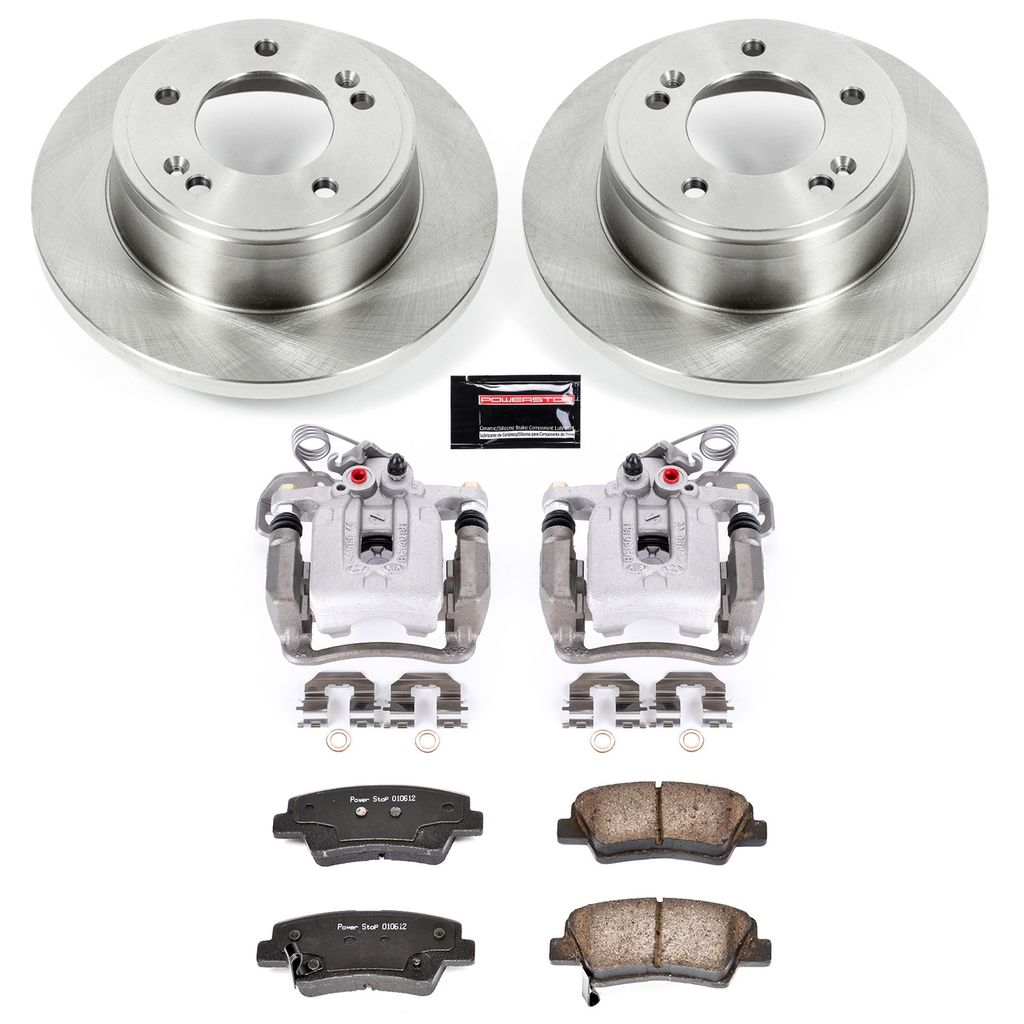 PowerStop KCOE6501 - OE Stock Replacement Brake Pad, Rotor and Caliper Kit