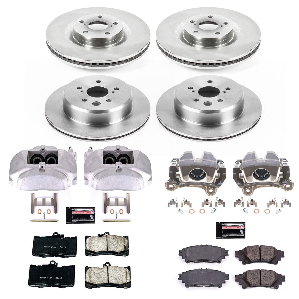 PowerStop KCOE6513 - OE Stock Replacement Brake Pad, Rotor and Caliper Kit