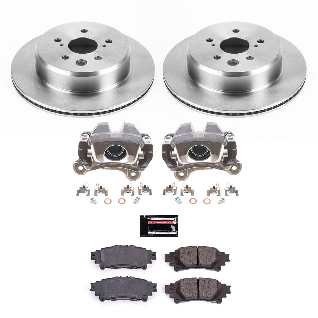 OE Stock Replacement Brake Pad, Rotor and Caliper Kit