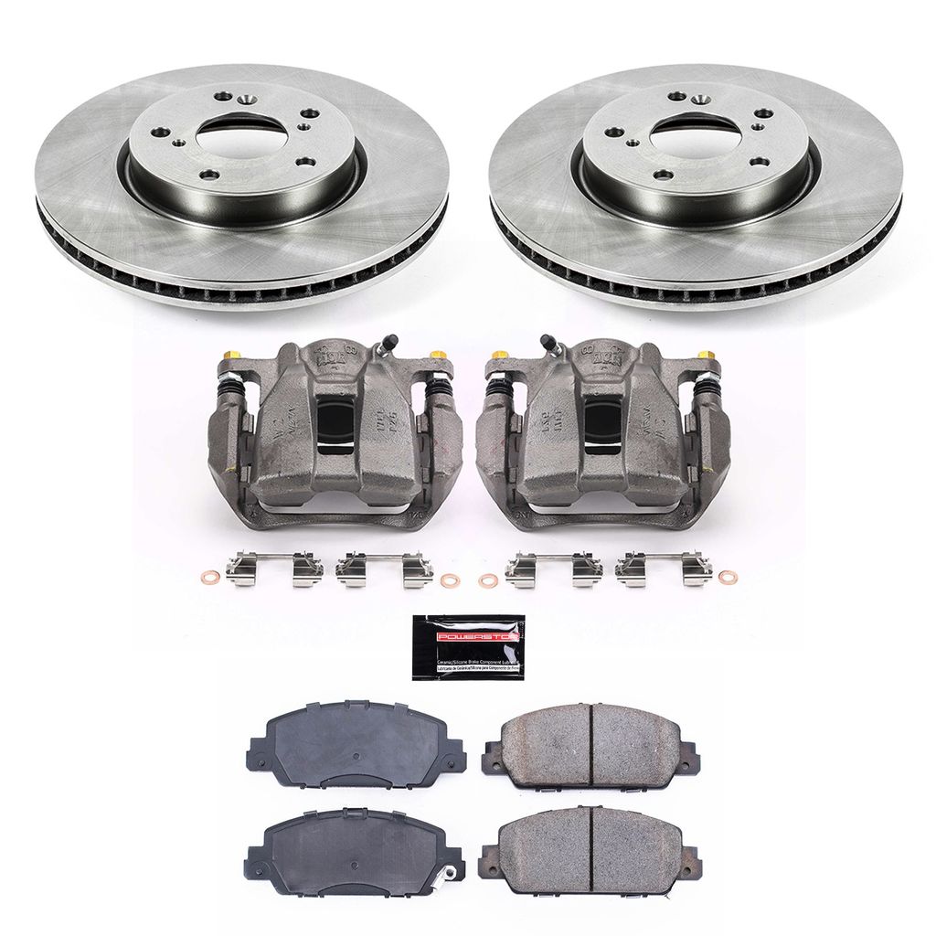 PowerStop KCOE6515A - OE Stock Replacement Brake Pad, Rotor and Caliper Kit