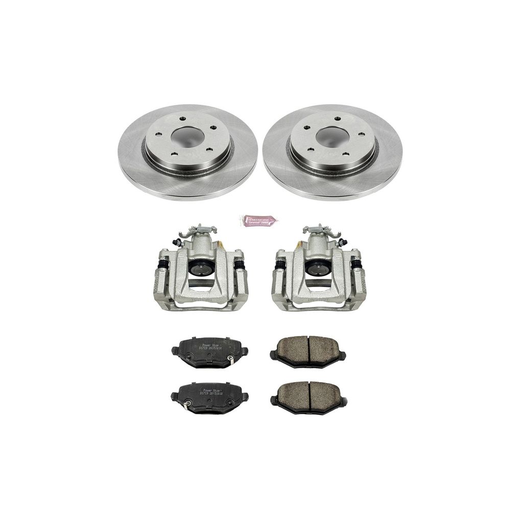 PowerStop KCOE6544 - OE Stock Replacement Brake Pad, Rotor and Caliper Kit