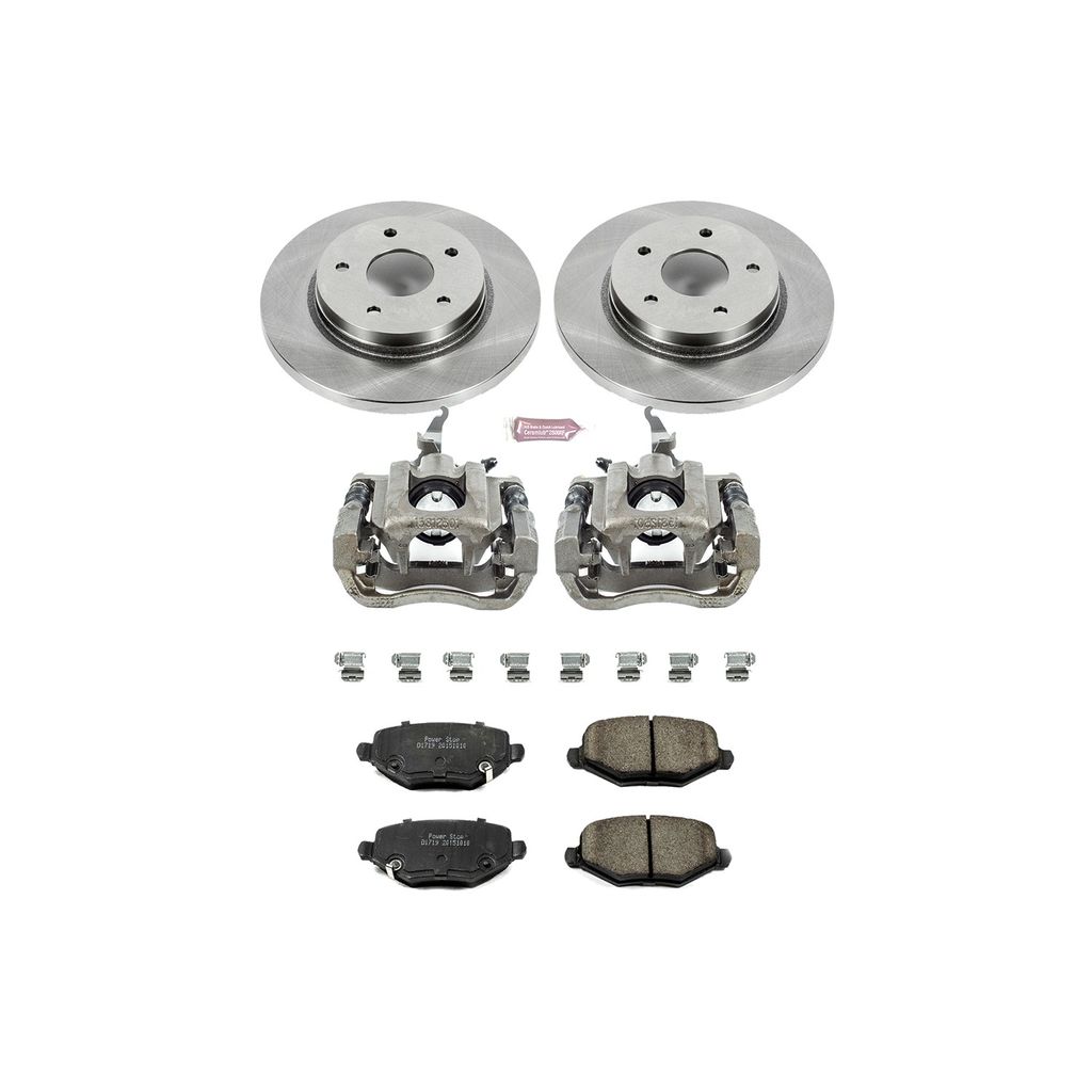 PowerStop KCOE6544A - OE Stock Replacement Brake Pad, Rotor and Caliper Kit