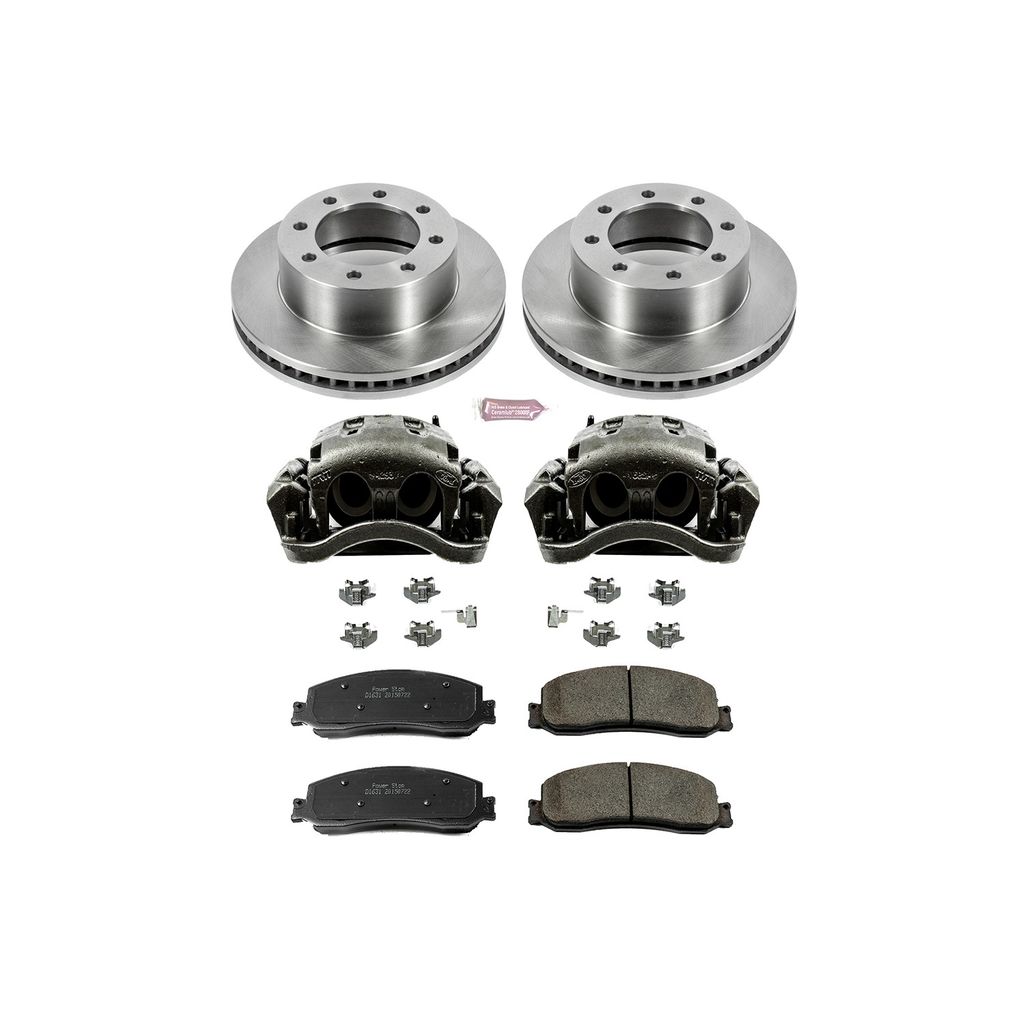 OE Stock Replacement Brake Pad, Rotor and Caliper Kit