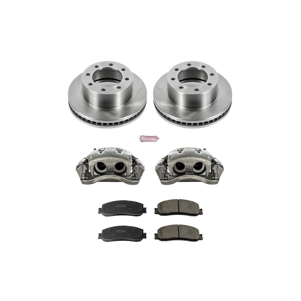 PowerStop KCOE6545A - OE Stock Replacement Brake Pad, Rotor and Caliper Kit