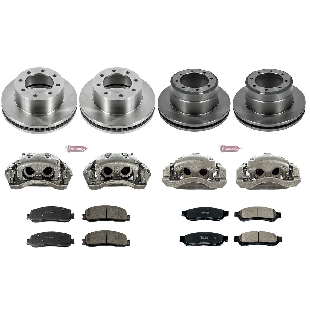 PowerStop KCOE6546 - OE Stock Replacement Brake Pad, Rotor and Caliper Kit
