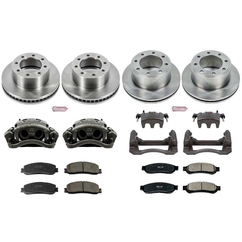 PowerStop KCOE6547 - OE Stock Replacement Brake Pad, Rotor and Caliper Kit