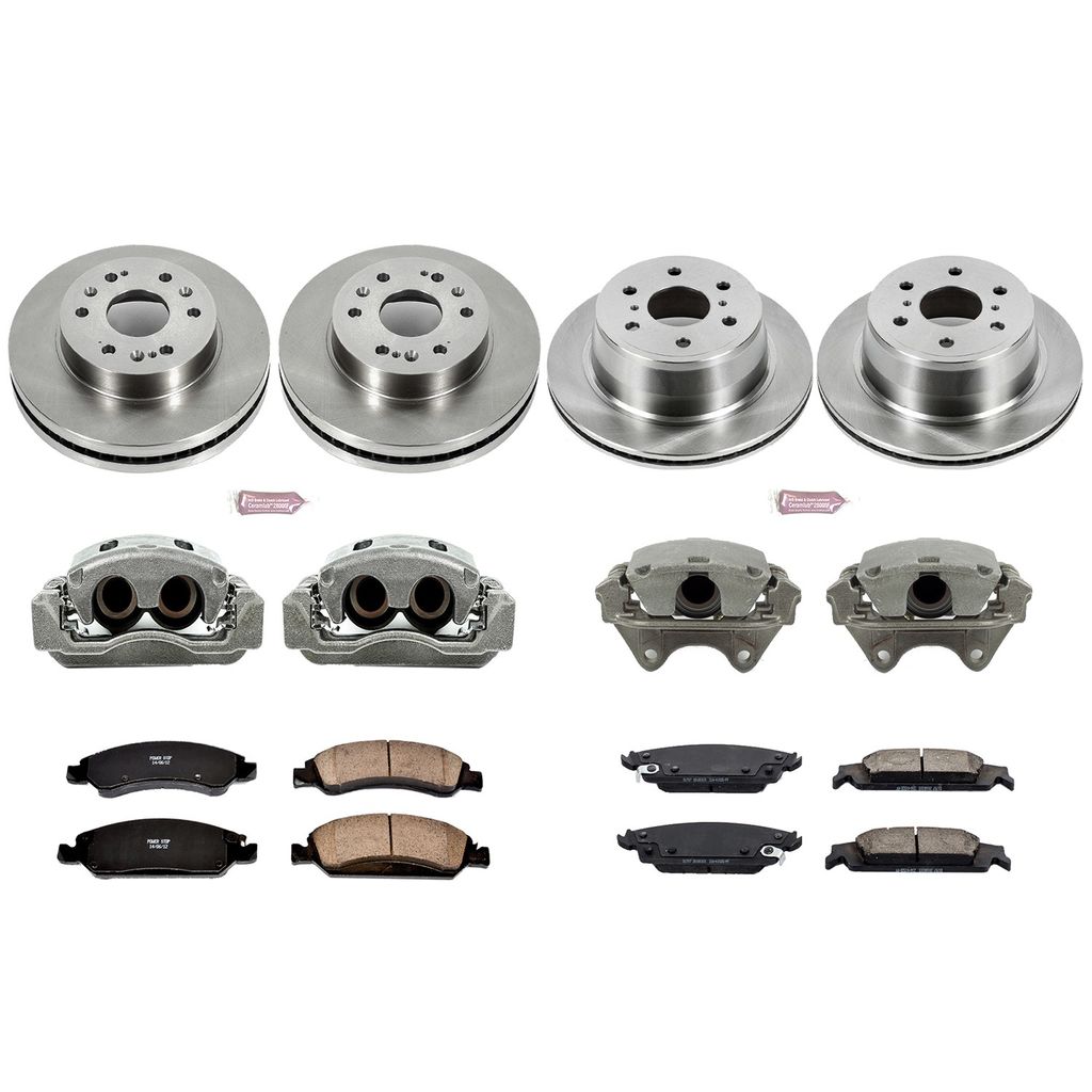 PowerStop KCOE6560 - OE Stock Replacement Brake Pad, Rotor and Caliper Kit