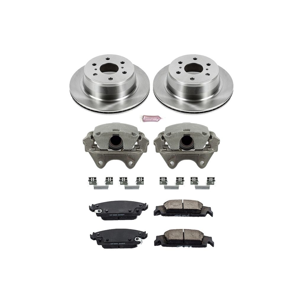 OE Stock Replacement Brake Pad, Rotor and Caliper Kit