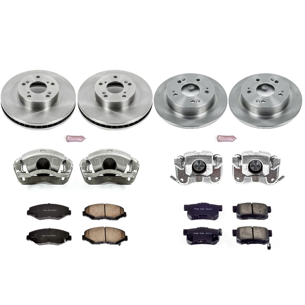 PowerStop KCOE6781 - OE Stock Replacement Brake Pad, Rotor and Caliper Kit