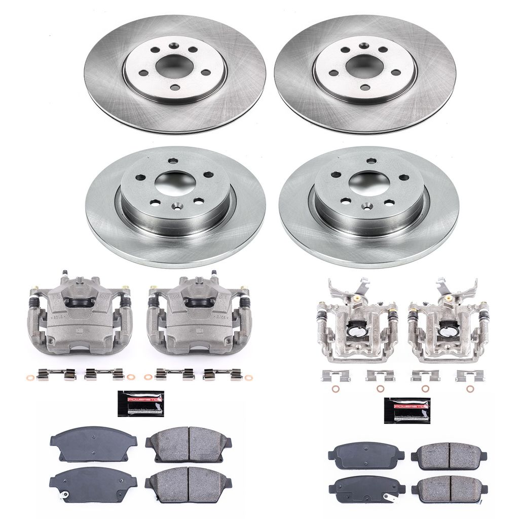 PowerStop KCOE6792 - OE Stock Replacement Brake Pad, Rotor and Caliper Kit