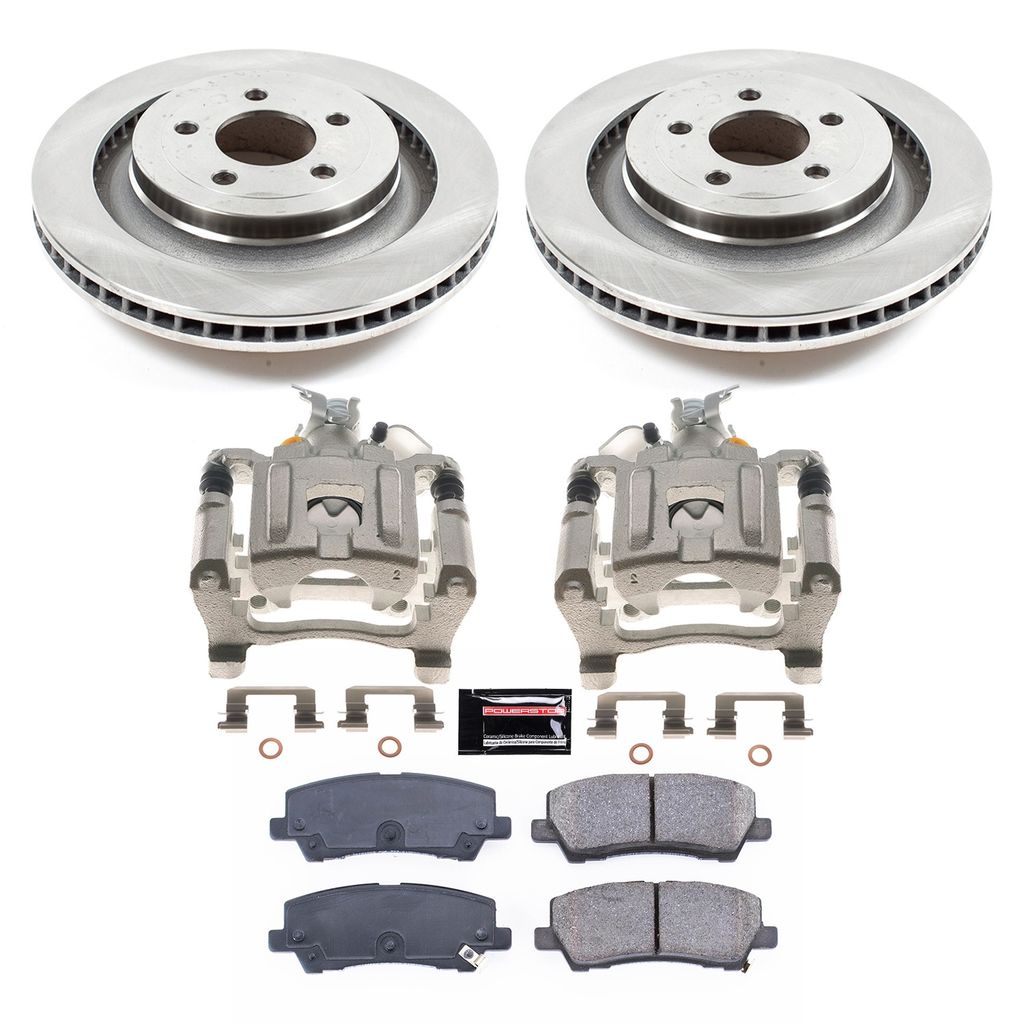 PowerStop KCOE6812 - OE Stock Replacement Brake Pad, Rotor and Caliper Kit