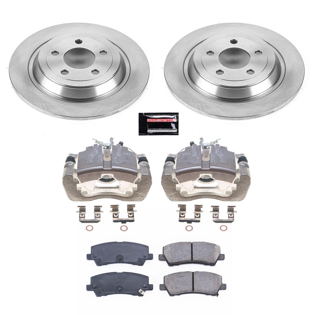 OE Stock Replacement Brake Pad, Rotor and Caliper Kit