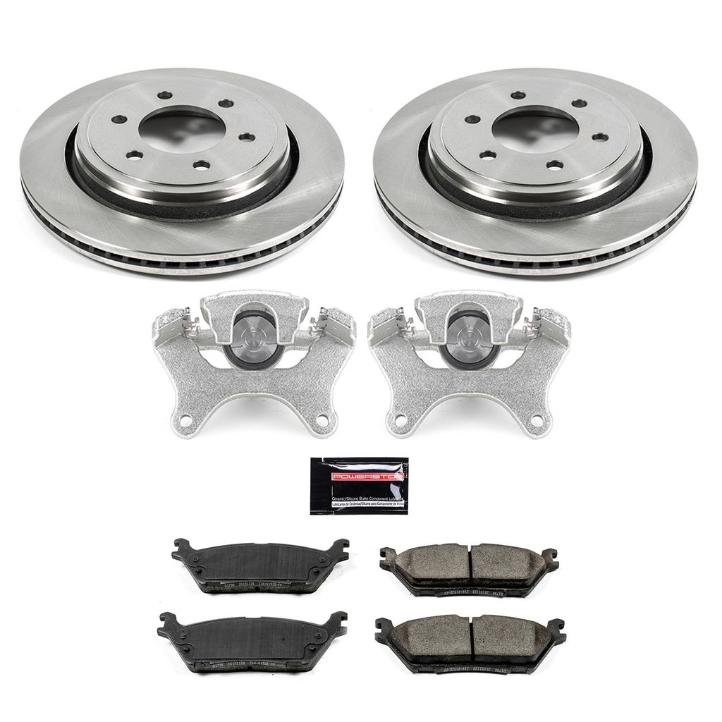 OE Stock Replacement Brake Pad, Rotor and Caliper Kit