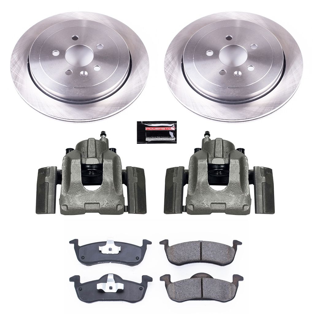 PowerStop KCOE6819 - OE Stock Replacement Brake Pad, Rotor and Caliper Kit