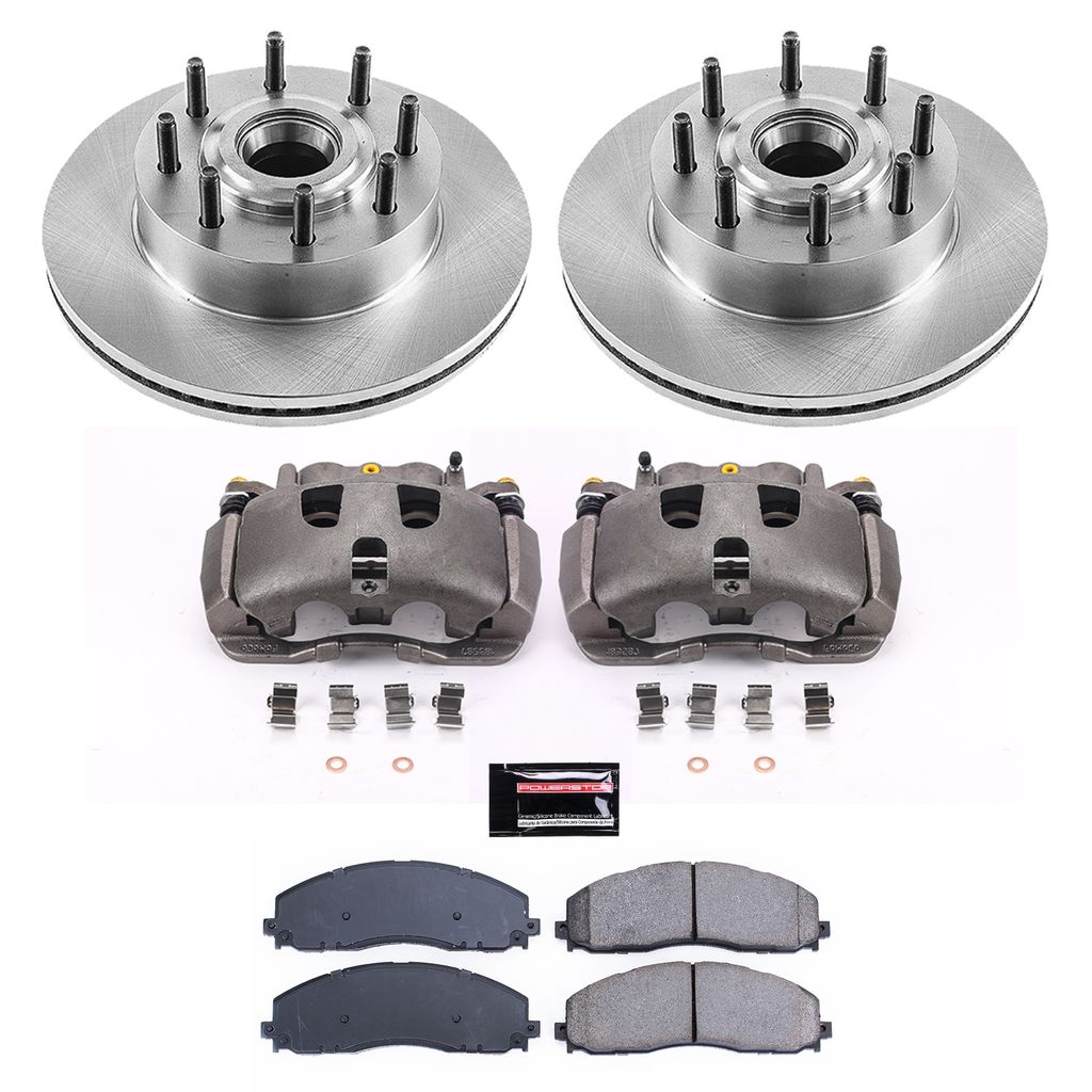 PowerStop KCOE6821 - OE Stock Replacement Brake Pad, Rotor and Caliper Kit