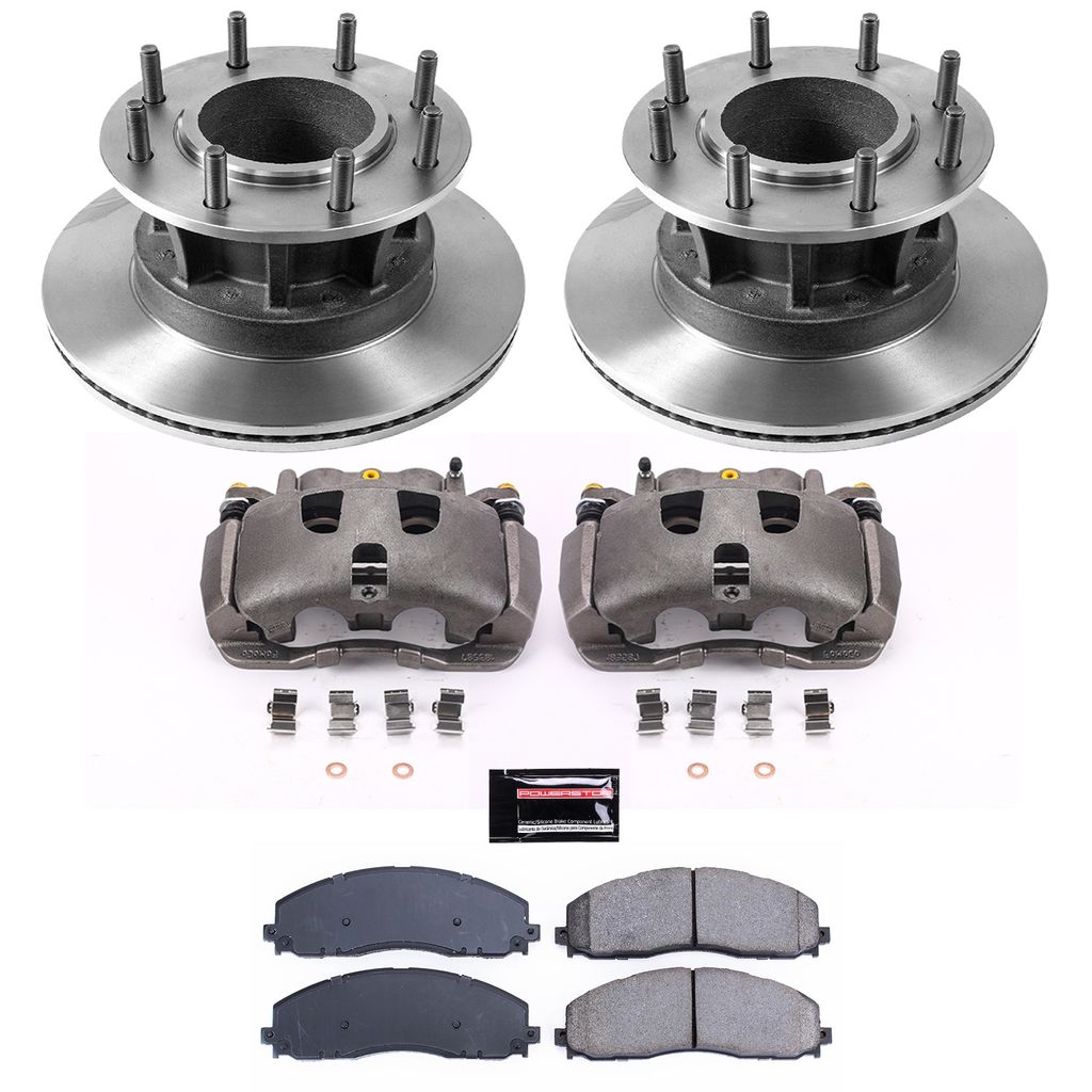 PowerStop KCOE6823 - OE Stock Replacement Brake Pad, Rotor and Caliper Kit