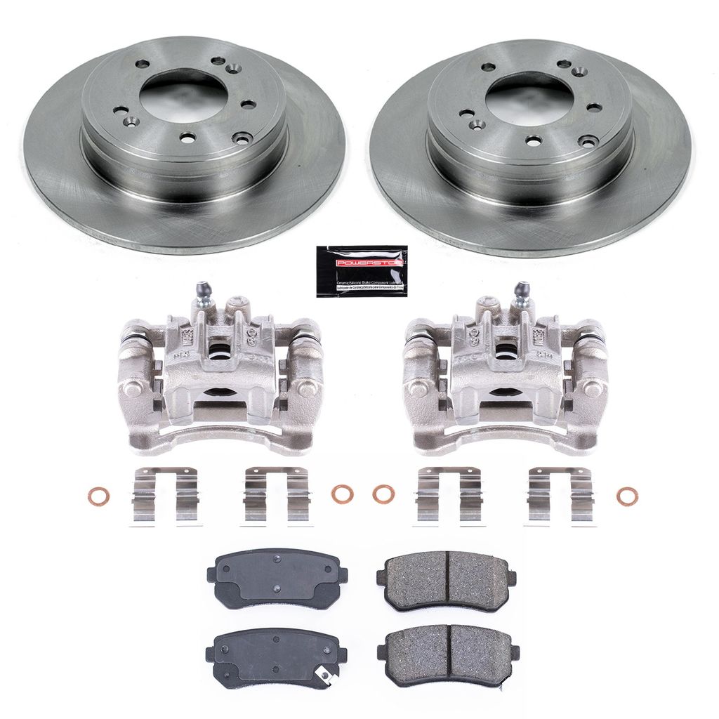 PowerStop KCOE6936 - OE Stock Replacement Brake Pad, Rotor and Caliper Kit