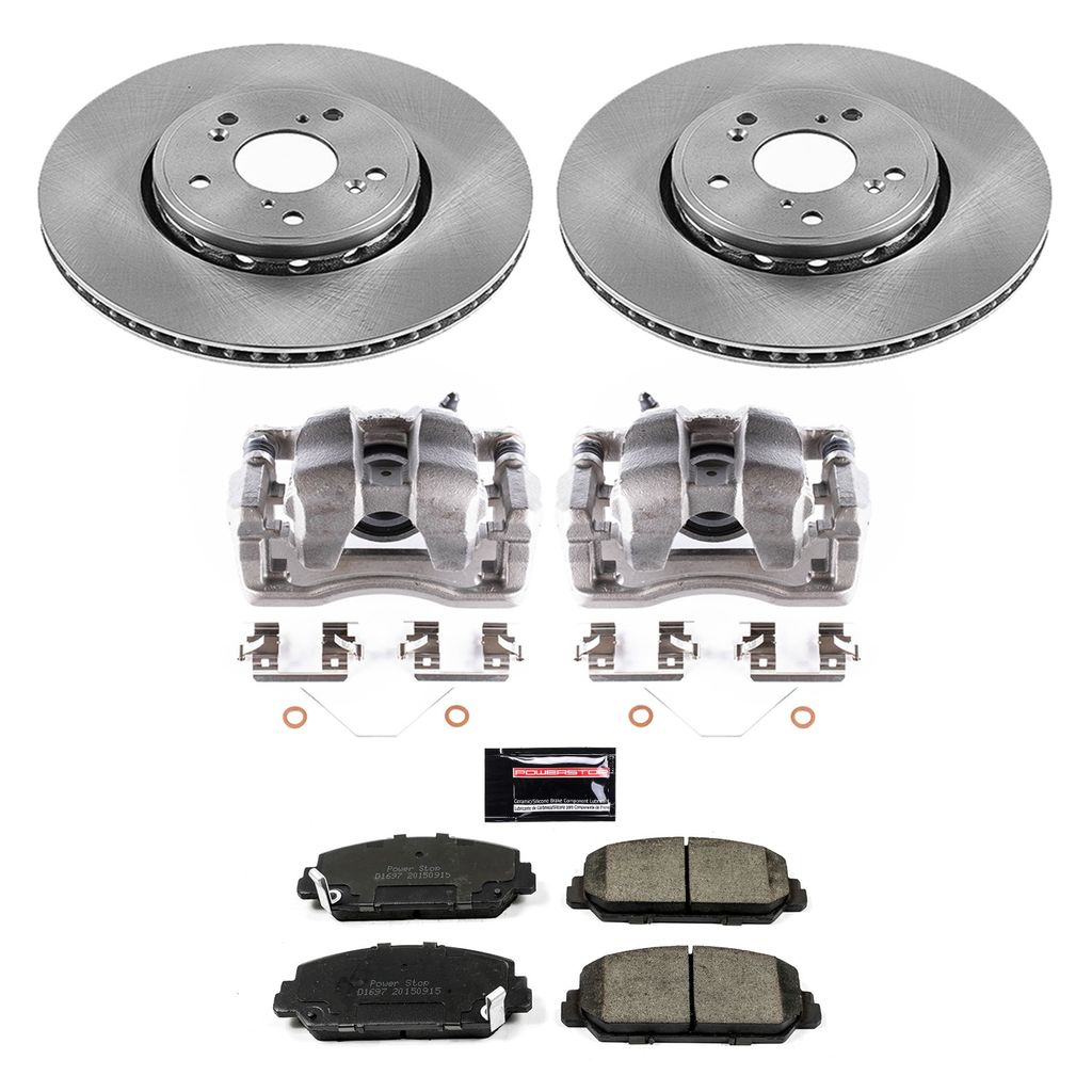 OE Stock Replacement Brake Pad, Rotor and Caliper Kit